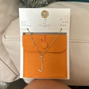 J necklace alphabet, a new day , new